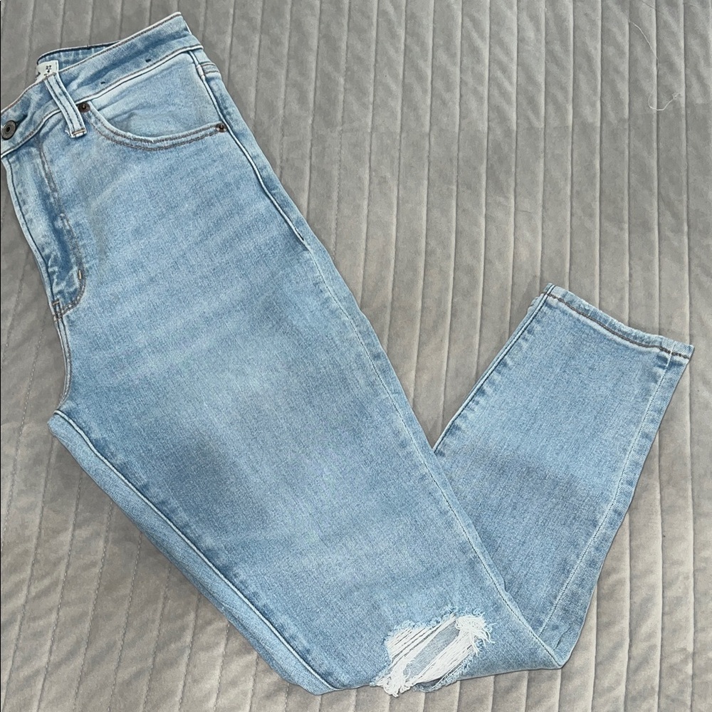 Abercrombie & Fitch Super Skinny Ankle High Rise Curve Love Jeans